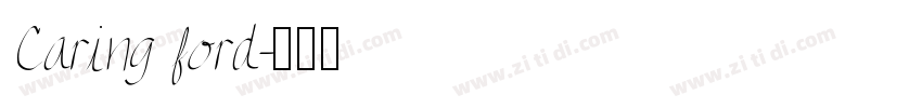 Caring ford字体转换